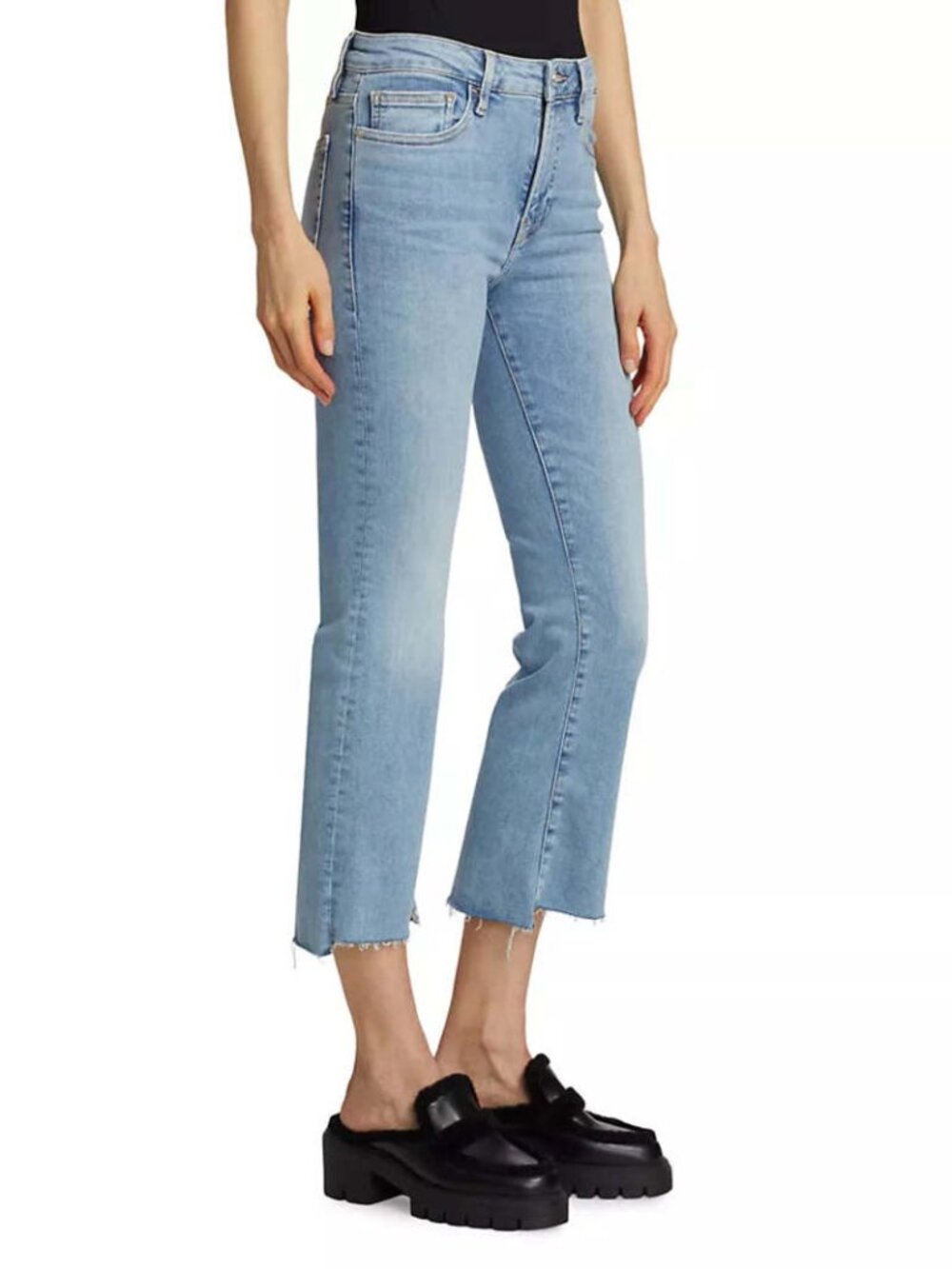 FRAME Le One Crop Mini Boot Jeans